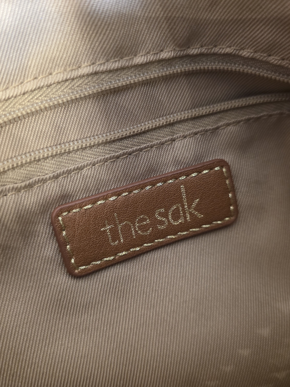 The Sak Blue Pebbled Leather Shoulder Bag - Picture 7 of 9